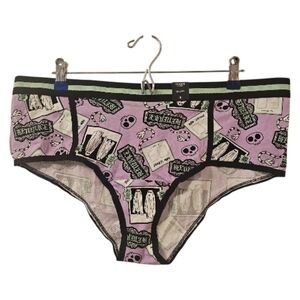 Multi-Coloured Torrid Women's Beetlejuice Mid-Rise Cotton Cheeky Panty